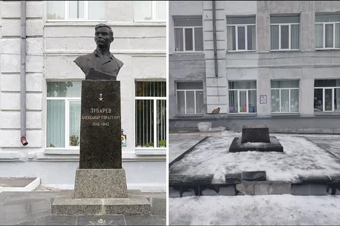 В Харькове снесли памятник Герою Советского Союза Александру Зубареву